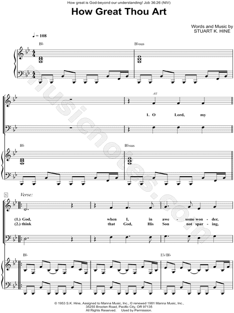 How great thou art paul baloche chords pdf online